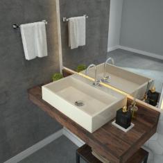 Kit Cuba Rt55 com Torneira 1198 Metal e Válvula Click 1 Polegada G e S