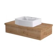 Bancada Para Banheiro 80cm Com Cuba Aria Rt41 800w Metrópole Compace