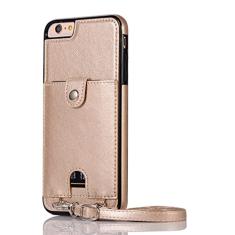 Capa de telefone de couro PU para iPhone SE 2020 11 12 Pro Max X Xs Max XR 8 7 6 6S Capa de cartão carteira para Samsung S20 S10 Capa com alça, ouro, para Samsung Note 9