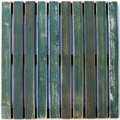 Deck Colorido Painel MS Pátina 50x50cm Isabela Revestimentos Verde