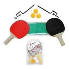 Kit Ping Pong Tênis De Mesa Completo Nível Iniciante 8 Peças