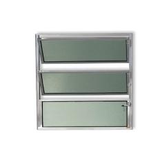 Janela Basculante de Alumínio 60x100cm com Vidro Boreal Anodizado Plus Brimak Brilhante