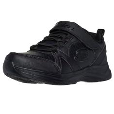 Skechers Girl's, Glimmer Kicks - Live N' Learn Tênis - Criança pequena e grande, Preto/preto, 15
