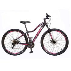 Bicicleta Aro 29 KSW MWZA 2020 Feminina 27v Hidráulico K7,15,Preto Rosa