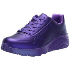 Skechers Tênis feminino Uno Lite, Roxa, 16