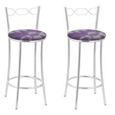 Kit 2 Banquetas Cromadas Bc51-b E501 - TRE PARONI