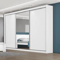 Guarda Roupa Casal com Espelho 3 Portas 6 Gavetas Toronto Móveis Europ