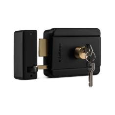 Fechadura Eletrica Cilindro Fixo Fx 500 Intelbras, Preto