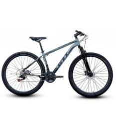 Bicicleta Aro 29 Mtb Gti Roma 24 Veloc Index Quadro Alumínio Freio a Disco Suspensão Dianteira 80mm-Unissex