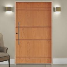 Kit Porta de Madeira Pivotante 210x120cm Batente 14cm Fechadura 803 Rolete Externa Belissima 7 Hale