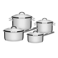 Jogo de Panelas Tramontina 4 Pçs Aço Inox Solar 65510760