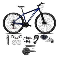 Bicicleta Aro 29 Absolute Nero 5 Câmbios 27v Shimano Altus Freios Hidráulicos - Azul Tam.19