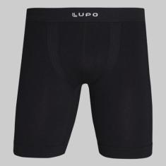Cueca Lupo Long Leg Micromodal 00674, Preto, P