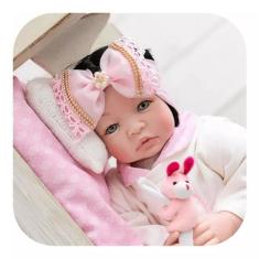 Bebê Reborn Princesa Boneca Senta Silicone - MEU XODÓ