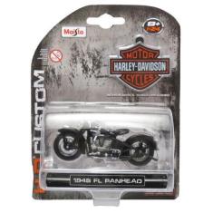 Moto Harley Davidson 1948 Fl Panhead - Hd Custom - 1/24 - Maisto