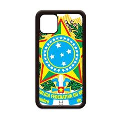 Capa Brisil National Emblem Country para iPhone 12 Pro Max para Apple Mini Mobile Case Shell