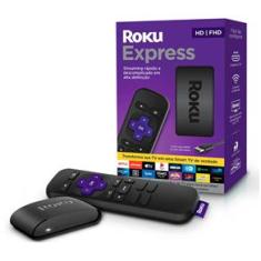 Roku Express, Streaming player Full HD, com controle remoto e cabo HDMI Preto