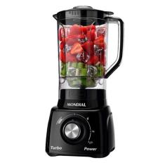 Liquidificador Mondial Turbo Power L-99 Jarra de San Cristal 2,2L 550W 3 Velocidades