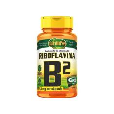 Vitamina B2 Riboflavina 500mg 60 Cápsulas- Unilife Gênero:unissex