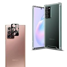 Capa, Capinha, Anti Impacto Com Borda + Película Câmera 3d Compatível Galaxy Note 20 Ultra