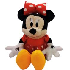 Pelucia Minnie Vermelha Amarela 45cm