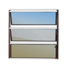 Janela de Alumínio Basculante 60x100cm Vidro Espelhado Master Brimak