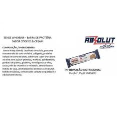 Caixa de barra de Proteína Sense Whey Bar com 12 unidade - Absolut Nut