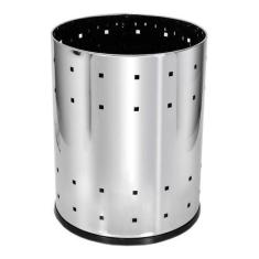 Lixeira Aço Inox Telada  13 Litros Para Casa Ou Escritório - JSN