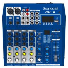 Mesa De Som Soundcraft MI 6 Analógico Com 6 Canais