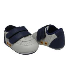 Sapatinhos Bebe Tenis Fecho Fácil Infantil Masculino Luxo Batizado Men
