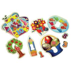 Brinquedos Educativos - Quebra Cabeça 1 Ao 10 20 Peças