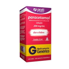 Paracetamol 200mg/ml Solução Gotas 15ml Prati Donaduzzi Genérico 15ml