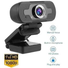 Webcam Câmera Full Hd 1080P Computador Plug & Play Microfone - Lxshop