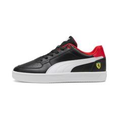 PUMA Tênis masculino Ferrari Caven 2.0, Rosso Corsa, branco, tamanho 36, Preto/branco, 38