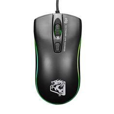 ELG, MGDW, Mouse Gamer Dragon War, 4 Botões, Até 2.400 DPI, LED 7 Cores Estilo Breathing, Velocidade de Resposta 125Hz/8ms, 1,5m, Preto