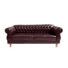 Sofá Chesterfield Elisabeth 2.30 - Corano Café / Capitonê - Barbearia - Escritório - Sala De Estar
