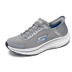 Skechers Tênis masculino Hands Free Slip-ins Go Run Consistent 2.0 Empowered, Cinza, 39