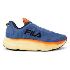 Tênis Fila Maxximus Azul Laranja e Preto - Masculino - 37 - Azul