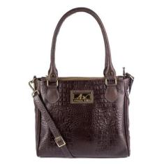 Bolsa de couro com divisórias Tiffy Feminina-Feminino