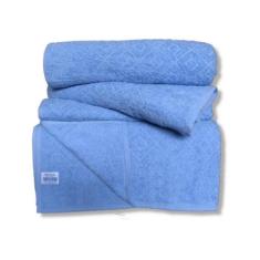 Toalha de Banho Briza 100% Algodão Banhão (0,80 X 1,50m) Losango - Azu