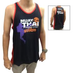 Camiseta Regata Muay Thai Dragon Spirit - Preto/Vermelho - Toriuk-Unissex