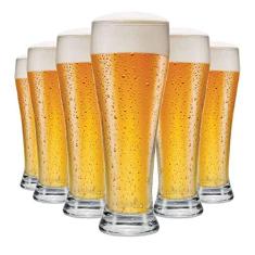 Ruvolo, Jogo de Copo de Vidro Weiss G, Copo para Cerveja 6 pcs, 675ml