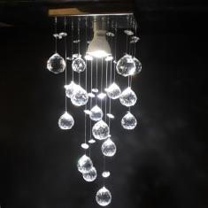 Lustre De Cristal Para Quarto, Corredor Com 30cm De Altura