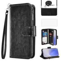 Asuwish Capa de celular para Samsung Galaxy Note 20 5G carteira com protetor de tela alça transversal flip zíper suporte para cartão de crédito Note20 Notes 20s Twenty Not S20 mulheres meninas homens