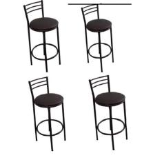 Kit 4 banqueta alta com custo  - MOVEIS VITORINO