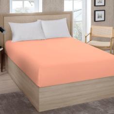 Lençol Solteiro Premium Linea 180 Fios Salmão