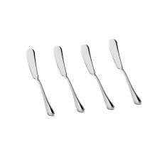 Espátula Patê Manteiga De Inox Premium Com 4 Unidades 15,2Cm