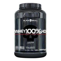 Whey 100% Hd Black Skull - Cookies Cream - Pote 900G