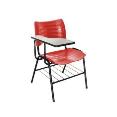 Cadeira Iso Linha Polipropileno Iso Universitária Vermelho