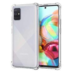 Capinha Protetora Compatível Samsung M51 com Tela de 6.67" Polegadas Capa Case Transparente Air Anti Impacto Proteção De Silicone Flexível